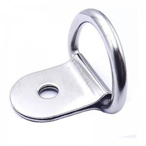 Lille stål D-ring binde downs, d ringer anker lashing ring til belastninger på case truck cargo trailere RV både